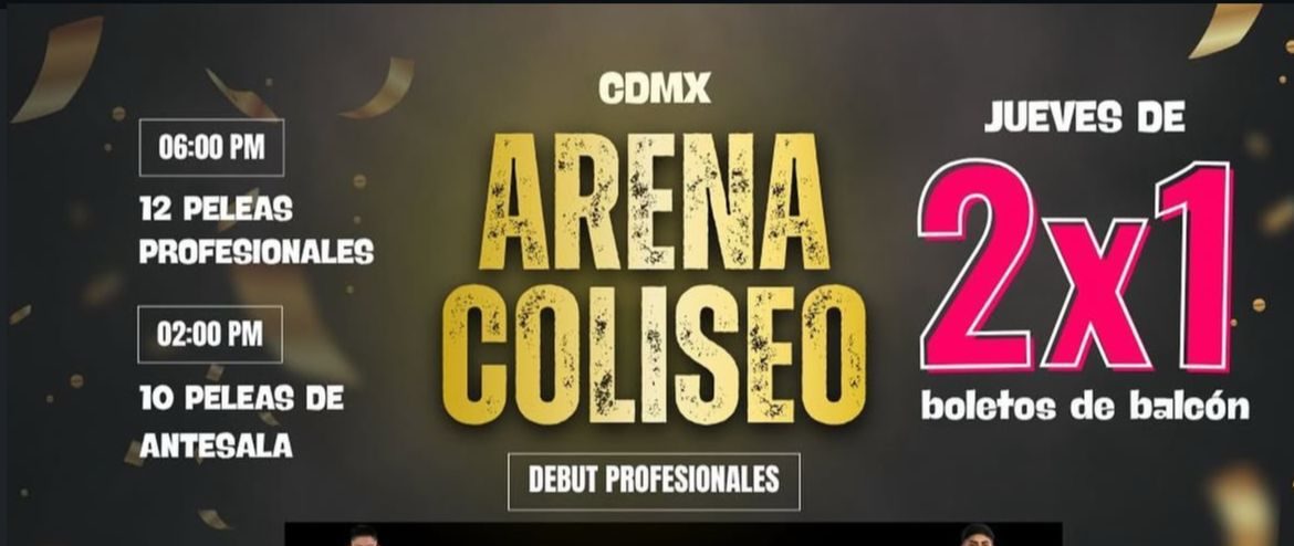 ¡BOLETOS AL 2×1 EN EL REGRESO DEL “GÜERITO DE TEPITO”, ESTE JUEVES, COMO ÚNICO DÍA!